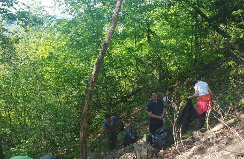 Waste cleanup in Nature park Medvednica